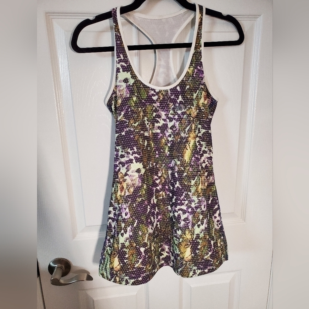 Lululemon floral tank-"Cool racerback tank"